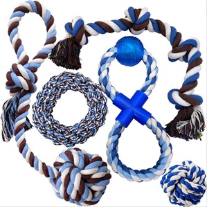 5-pack medium and large dog dog rope toys