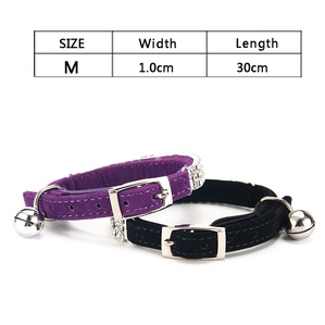 Three-row rhinestone elastic collar