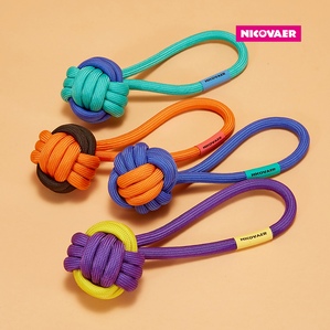 Bite-resistant boredom-relieving hand knot Dog tour training toys