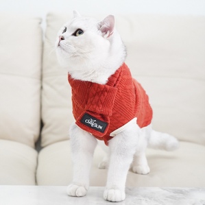 Winter retro warm cat anti-hair loss clothes