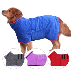 Microfiber absorbent pet towel bathrobe
