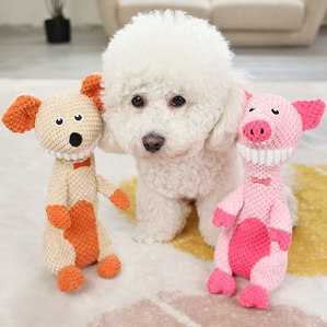 Four animals sounding and washable Dog companion boredom-relieving toys