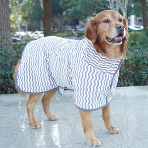 Printed quick-drying cat and dog bath towel