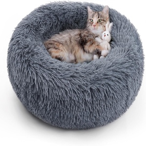 Round rabbit fur warm cat and dog pet sofa