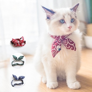 Japanese style bow tie adjustable collar