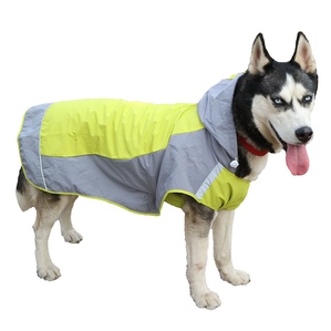 Large dog outdoor reflective pet waterproof raincoat
