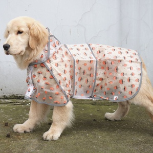 TPU dog raincoat large dog reflective outdoor raincoat