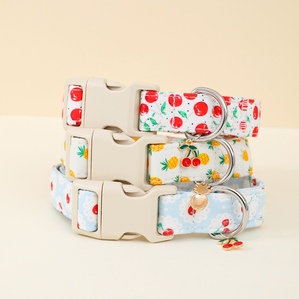 Cotton thickened adjustable Valentine's Day pet collar