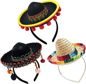 Halloween carnival pet hats, Mexican-style party decoration hats