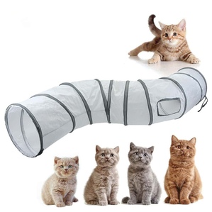 Foldable S-shaped cat tunnel Cat drilling barrel toy channel