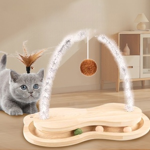 Arch-shaped hair-rubbing cat scratching board self-entertainment scratching cat toy