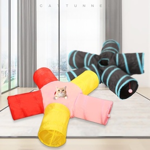 Five-way foldable cat tunnel factory spot pet channel