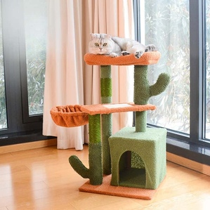 Cactus cat climbing frame, small nest tree integrated cat tower