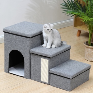 Four seasons warm plush cat and dog pet bed direct sales