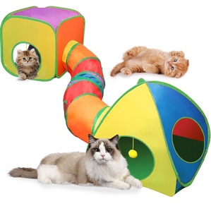 Combination foldable cat tunnel, Zhiyi drill barrel pet passage