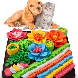 Slow food educational sniffing mat, dog and cat olfactory training