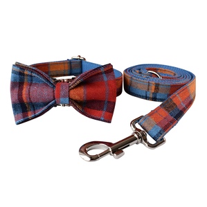 Blue velvet alloy buckle Direct pet collar