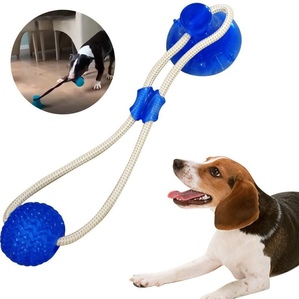 Suction cup interactive teething ball Dog pulling training toys