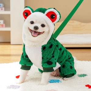 Pet four-legged clothes autumn warm Internet celebrity frog transformation clothes