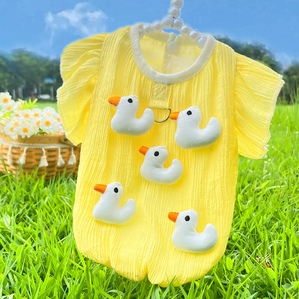Flying sleeve duck cute top traction clothes