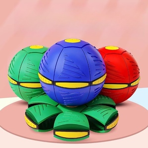 Luminous bouncing and chewing resistant flying saucer Dog educational consumable toys