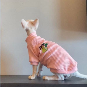 Cute T-shirt hairless cat fine cotton coat