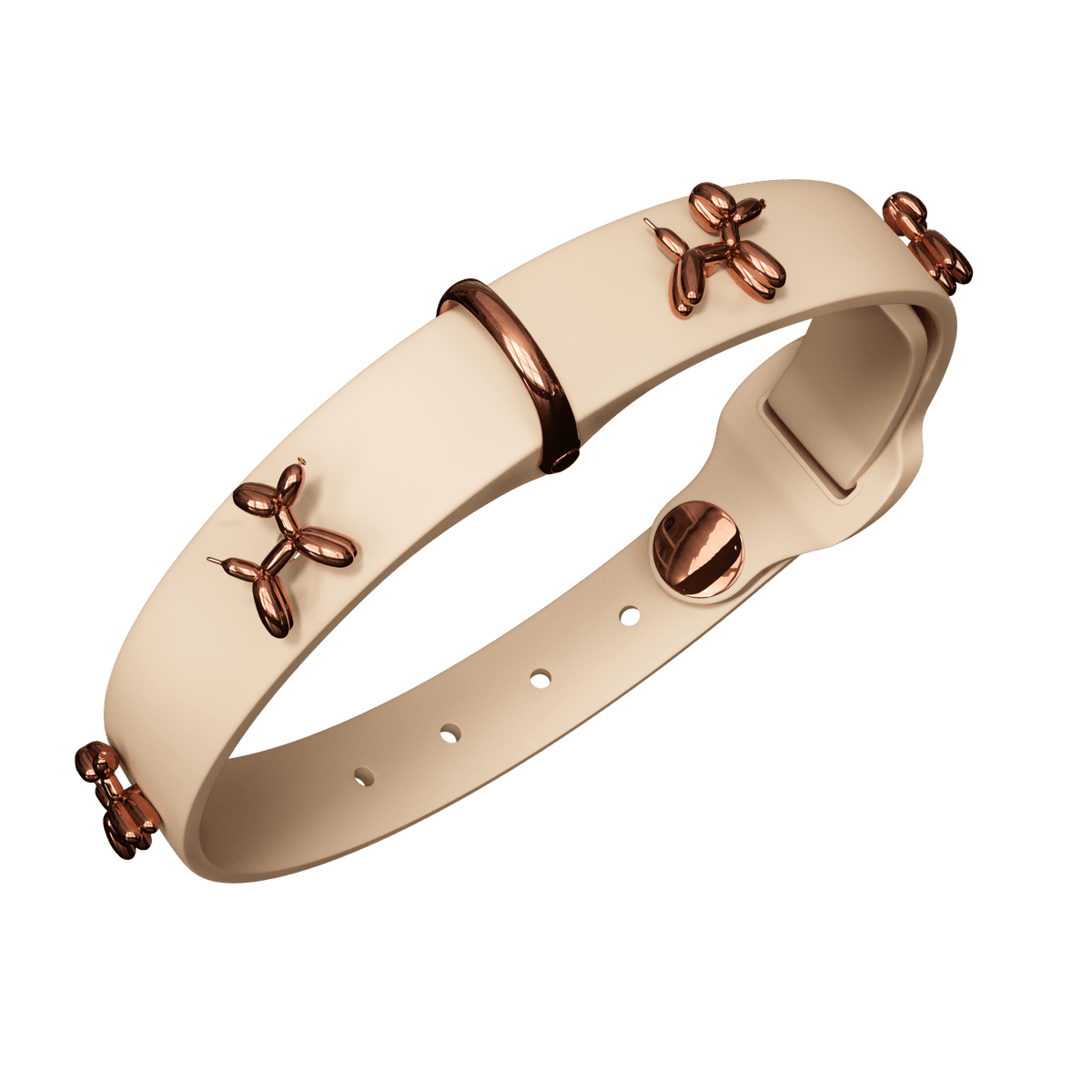 SANDDOG Ballon Beige Dog Collar