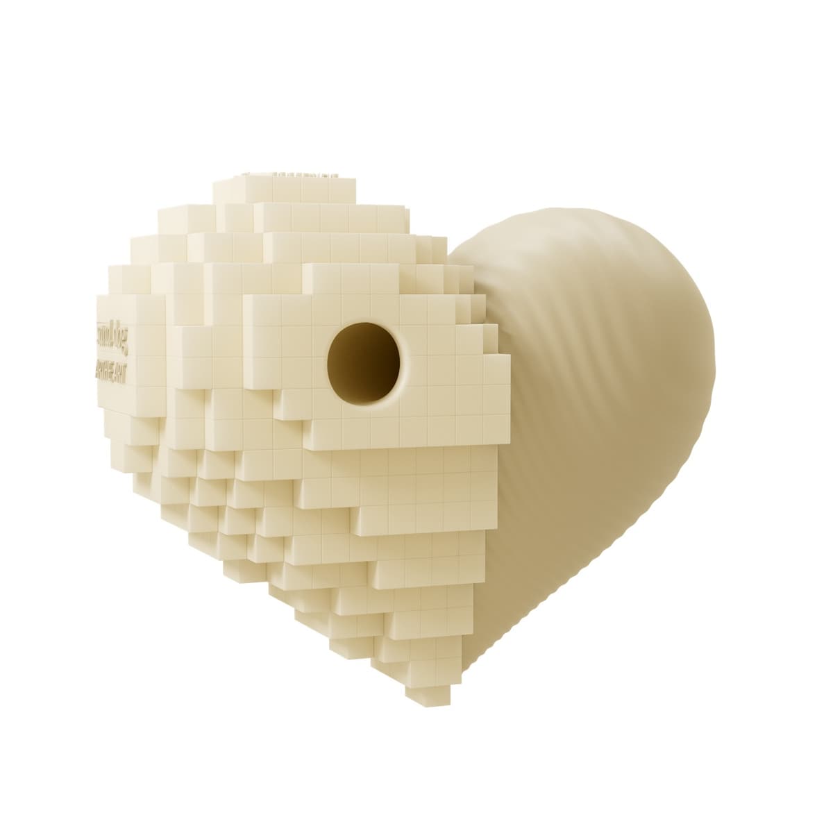 SANDDOG Art Heart Dog Toy — Melon