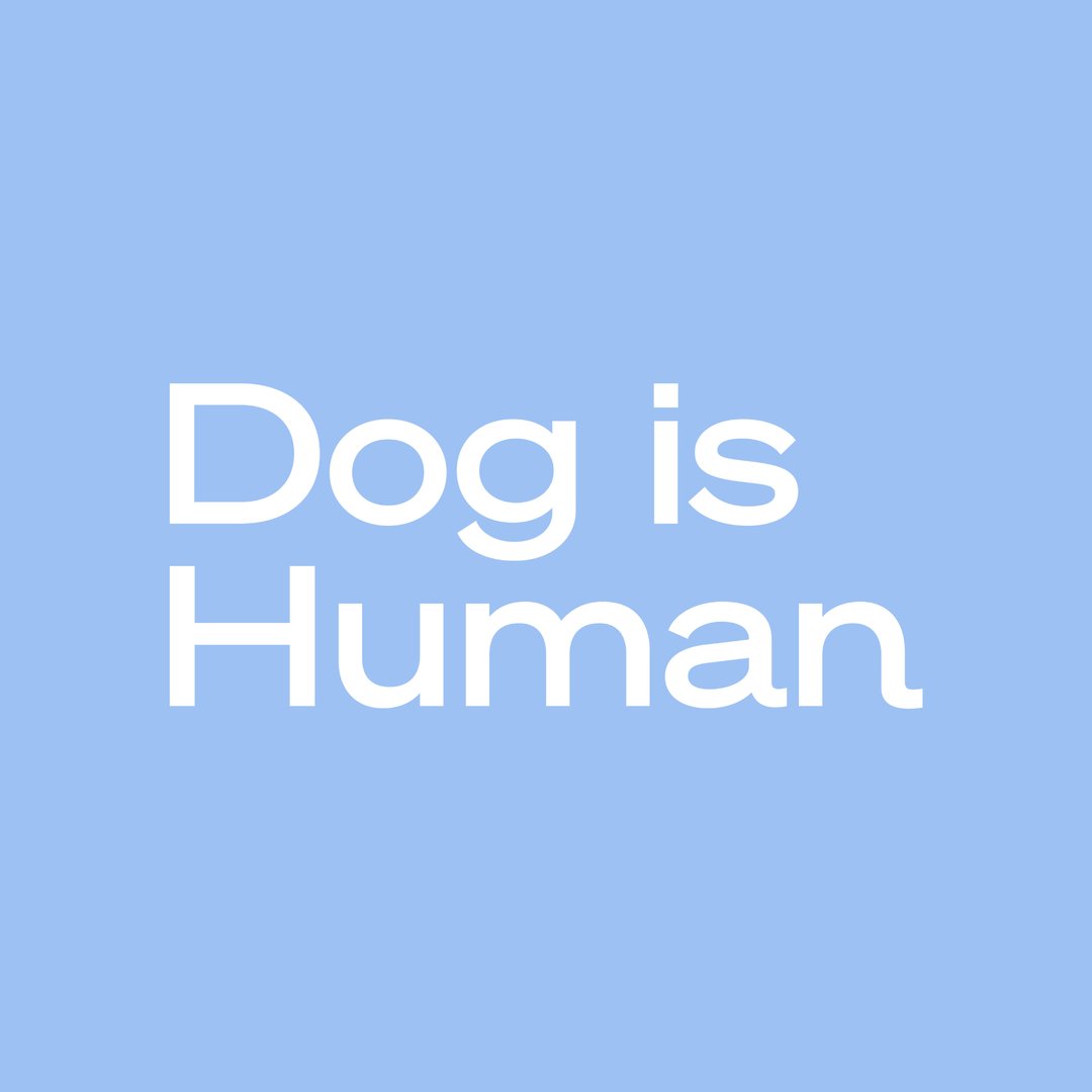 Dog is human logo